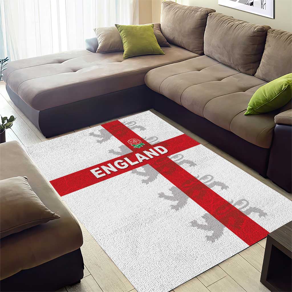 England Rugby Area Rug Vintage Style