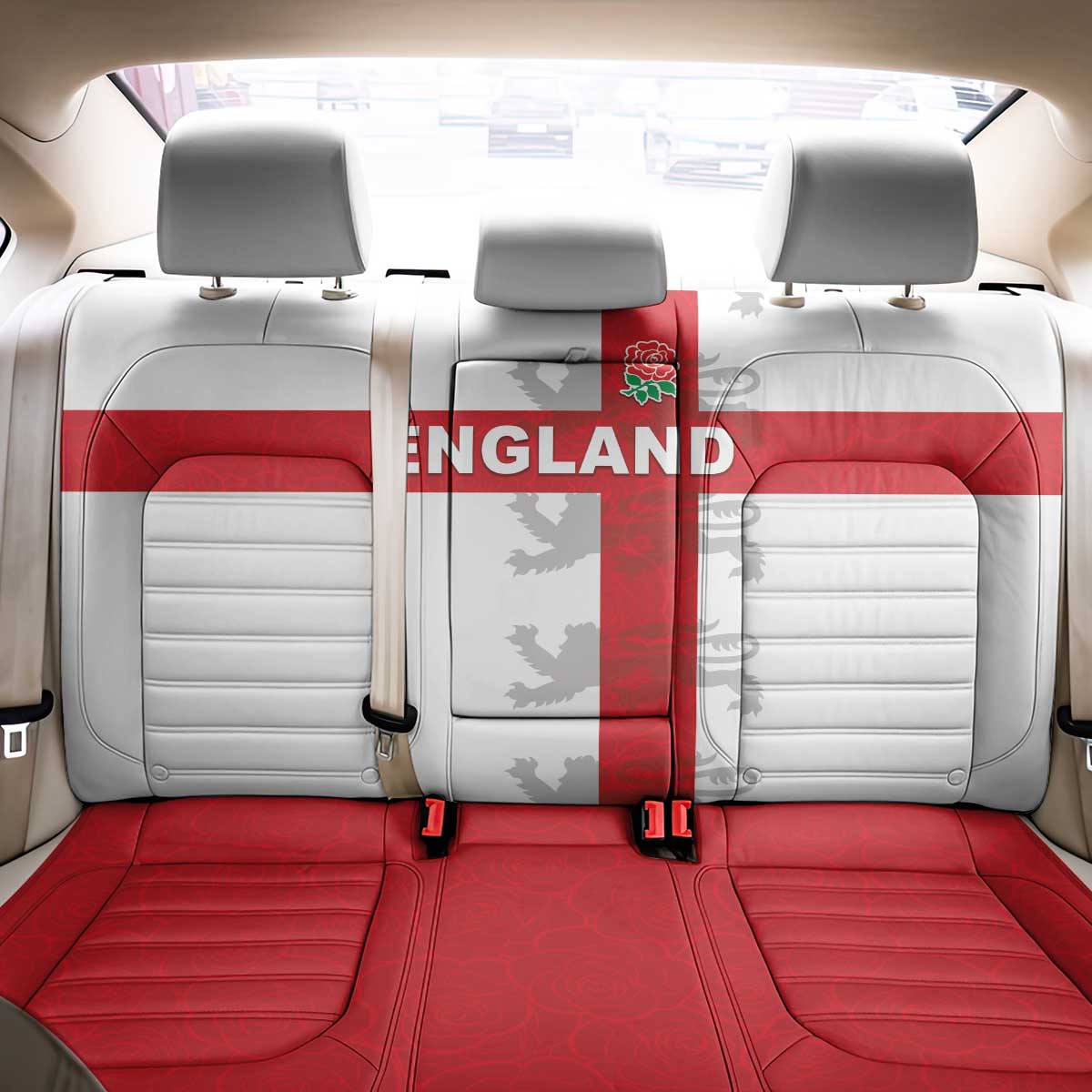 England Rugby Back Car Seat Cover Vintage Style