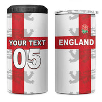 Custom England Rugby 4 in 1 Can Cooler Tumbler Vintage Style