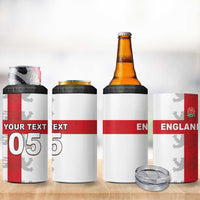 Custom England Rugby 4 in 1 Can Cooler Tumbler Vintage Style