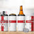 Custom England Rugby 4 in 1 Can Cooler Tumbler Vintage Style