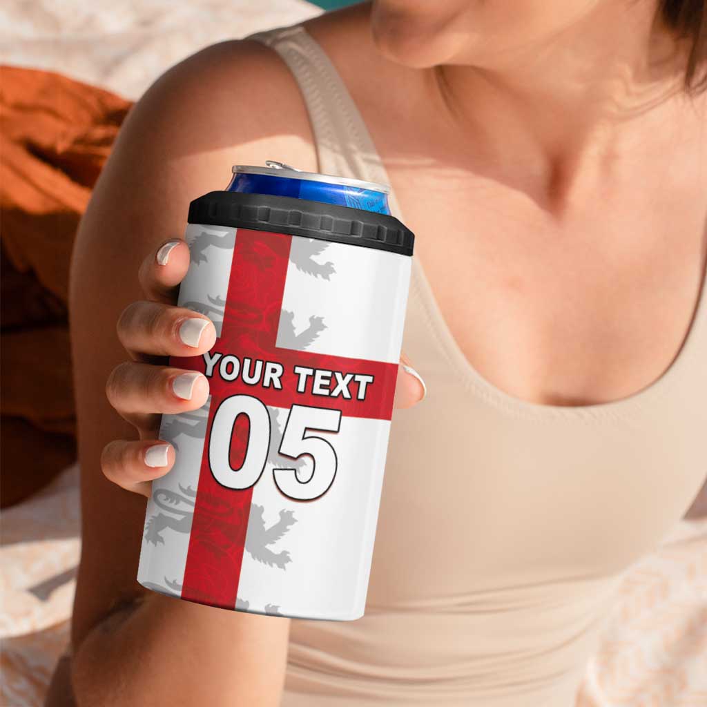 Custom England Rugby 4 in 1 Can Cooler Tumbler Vintage Style