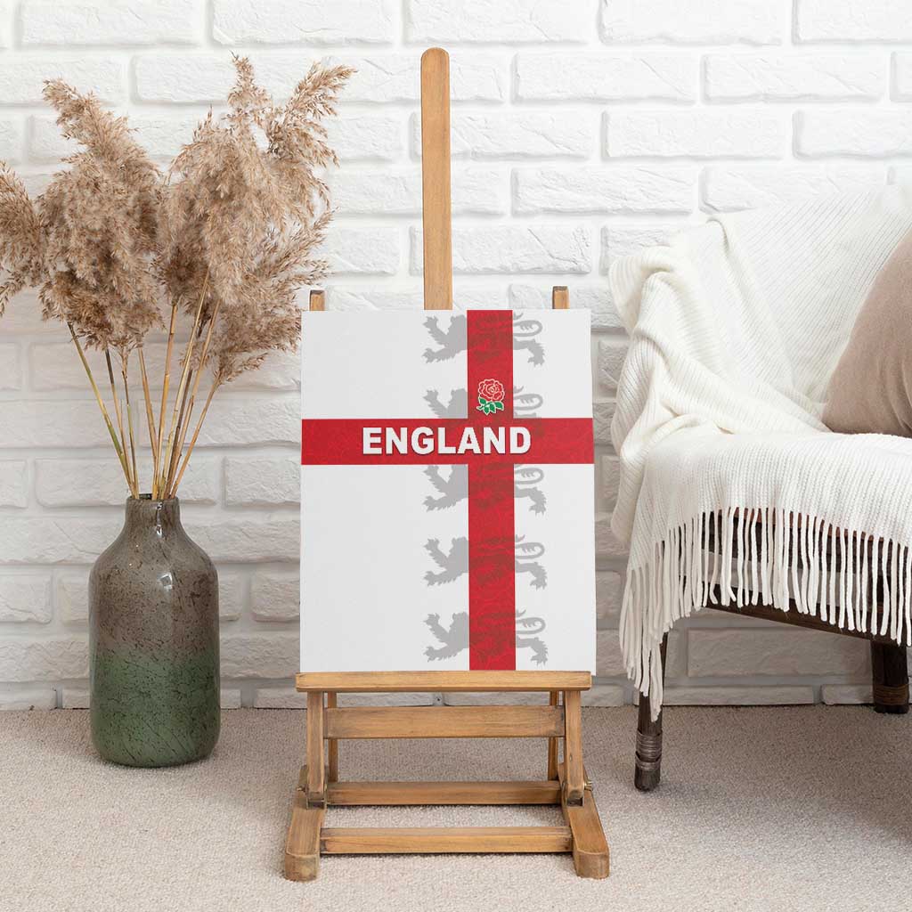 England Rugby Canvas Wall Art Vintage Style
