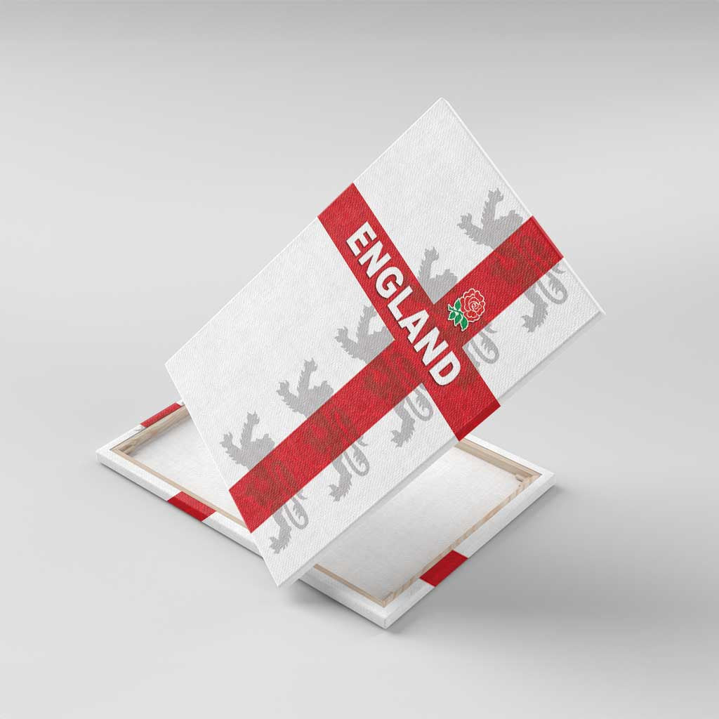 England Rugby Canvas Wall Art Vintage Style