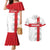 Custom England Rugby Couples Matching Mermaid Dress and Hawaiian Shirt Vintage Style