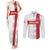 Custom England Rugby Couples Matching Tank Maxi Dress and Long Sleeve Button Shirt Vintage Style