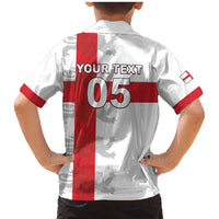 Custom England Rugby Family Matching Mermaid Dress and Hawaiian Shirt Vintage Style