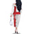 Custom England Rugby Family Matching Off The Shoulder Long Sleeve Dress and Hawaiian Shirt Vintage Style