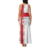 Custom England Rugby Family Matching Tank Maxi Dress and Hawaiian Shirt Vintage Style