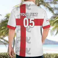 Custom England Rugby Hawaiian Shirt Vintage Style