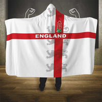 England Rugby Hooded Blanket Vintage Style