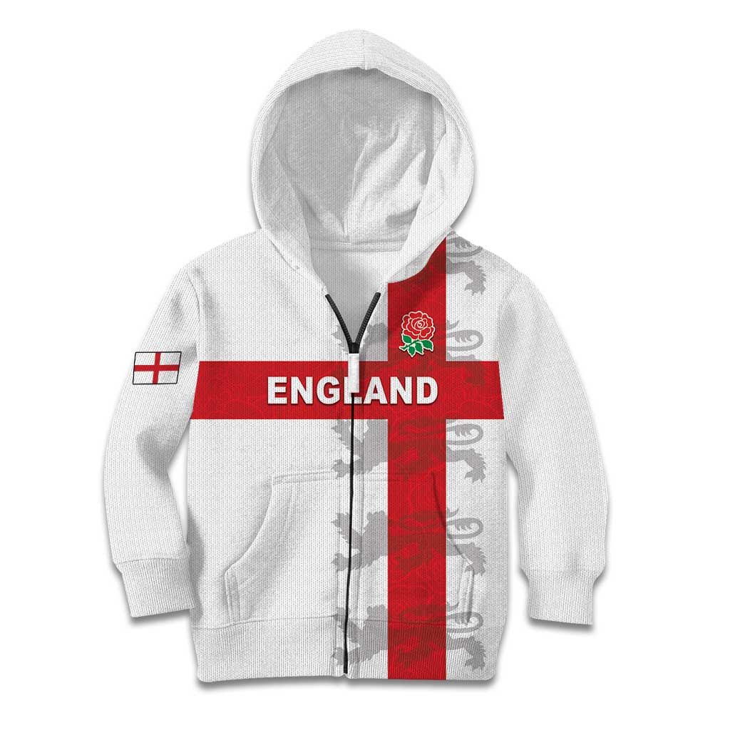 Custom England Rugby Kid Hoodie Vintage Style
