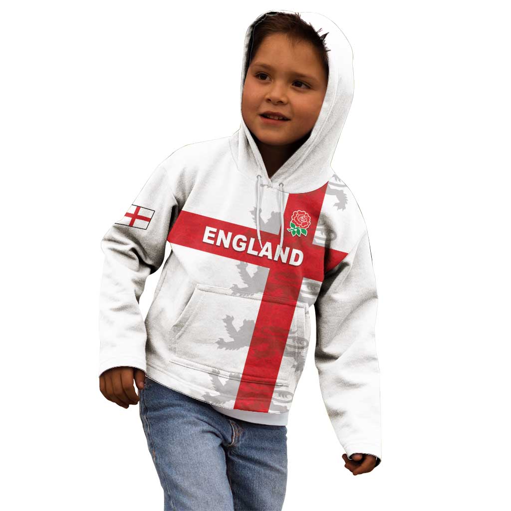 Custom England Rugby Kid Hoodie Vintage Style