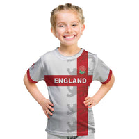 Custom England Rugby Kid T Shirt Vintage Style