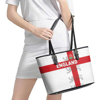 England Rugby Leather Tote Bag Vintage Style