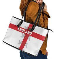 England Rugby Leather Tote Bag Vintage Style
