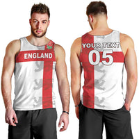 Custom England Rugby Men Tank Top Vintage Style