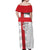 Custom England Rugby Off Shoulder Maxi Dress Vintage Style