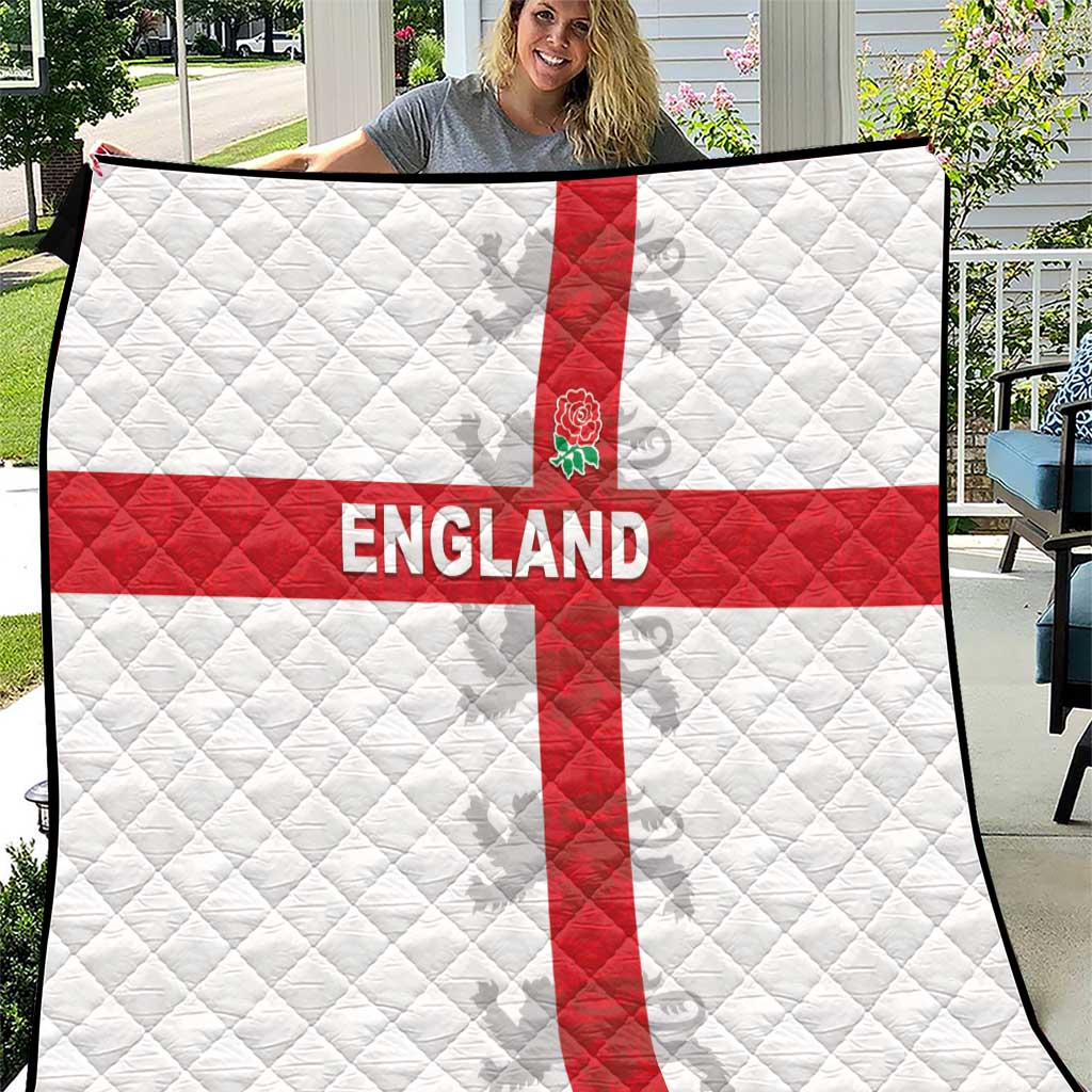 England Rugby Quilt Vintage Style
