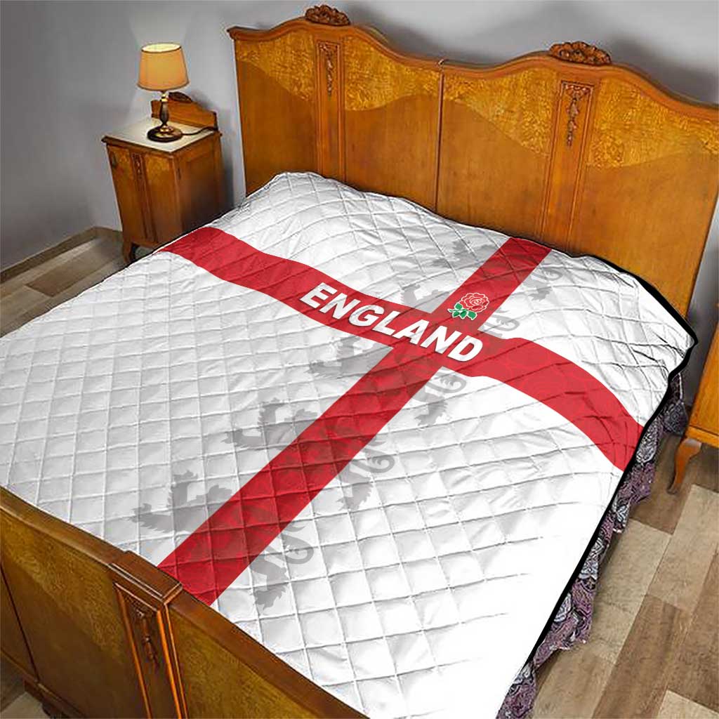 England Rugby Quilt Vintage Style