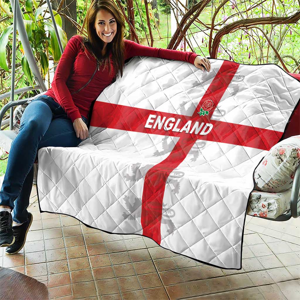 England Rugby Quilt Vintage Style
