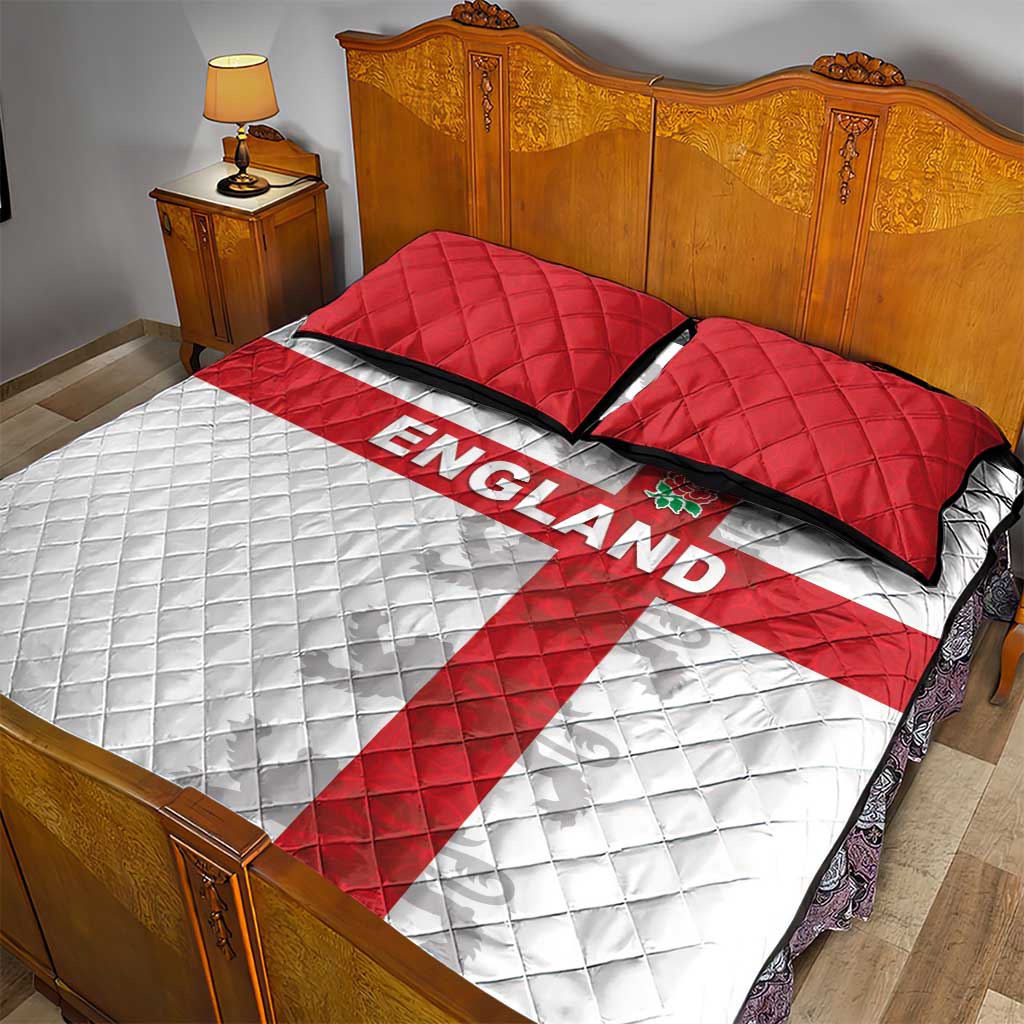 England Rugby Quilt Bed Set Vintage Style