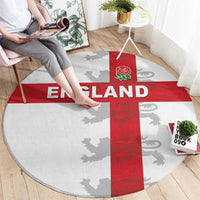 England Rugby Round Carpet Vintage Style