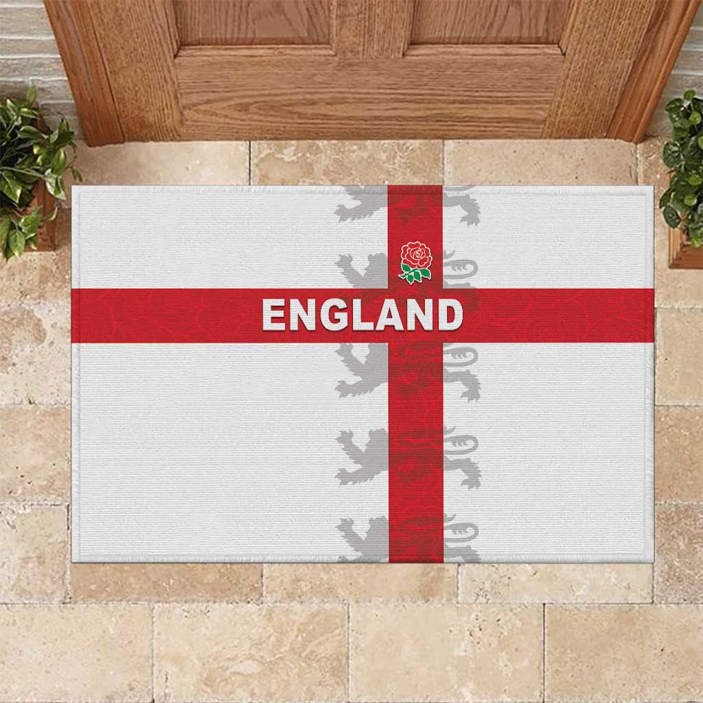 England Rugby Rubber Doormat Vintage Style
