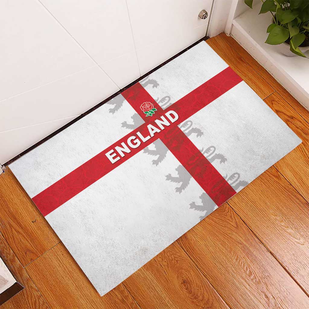 England Rugby Rubber Doormat Vintage Style