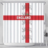 England Rugby Shower Curtain Vintage Style
