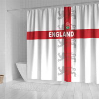 England Rugby Shower Curtain Vintage Style