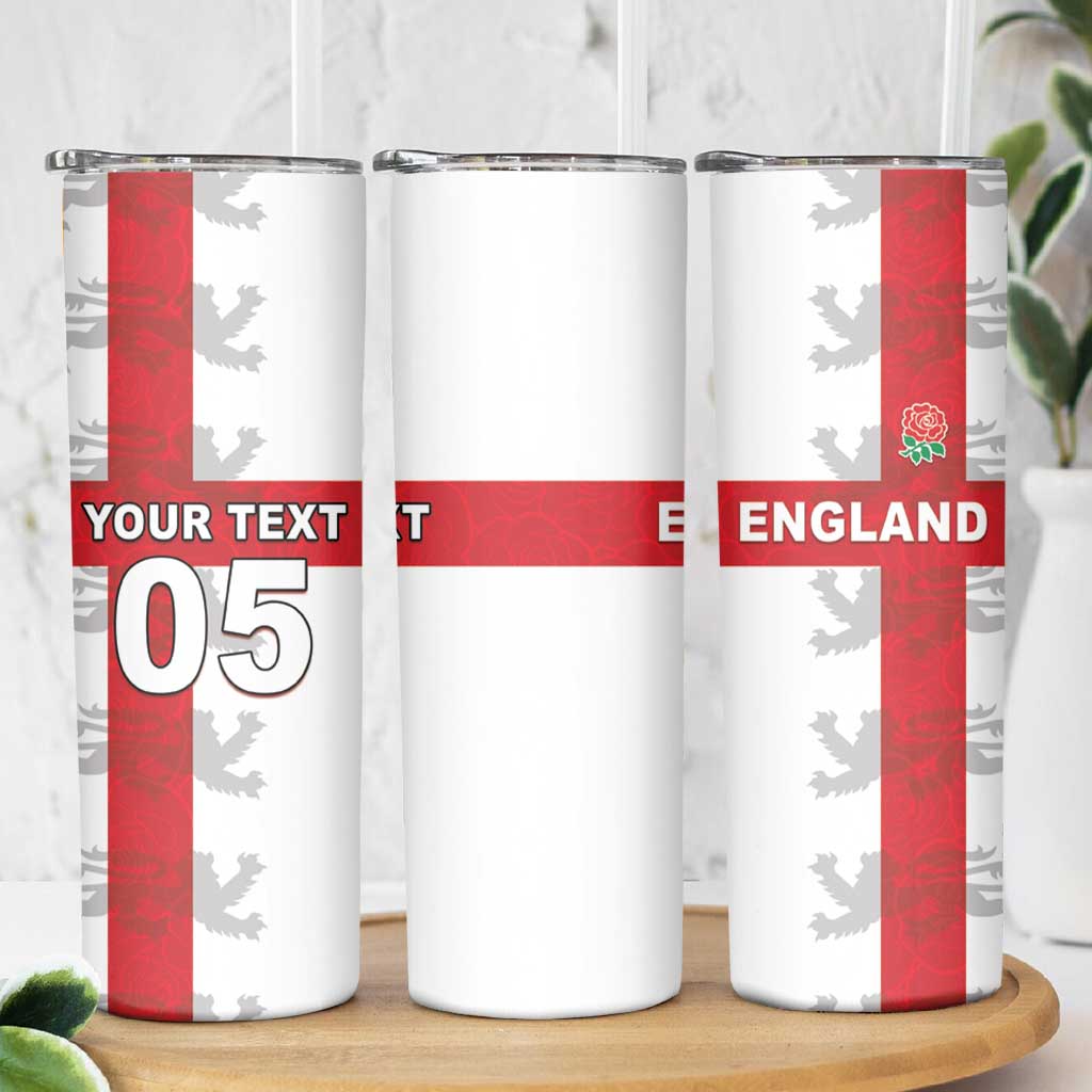 Custom England Rugby Skinny Tumbler Vintage Style