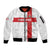 Custom England Rugby Sleeve Zip Bomber Jacket Vintage Style