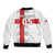 Custom England Rugby Sleeve Zip Bomber Jacket Vintage Style