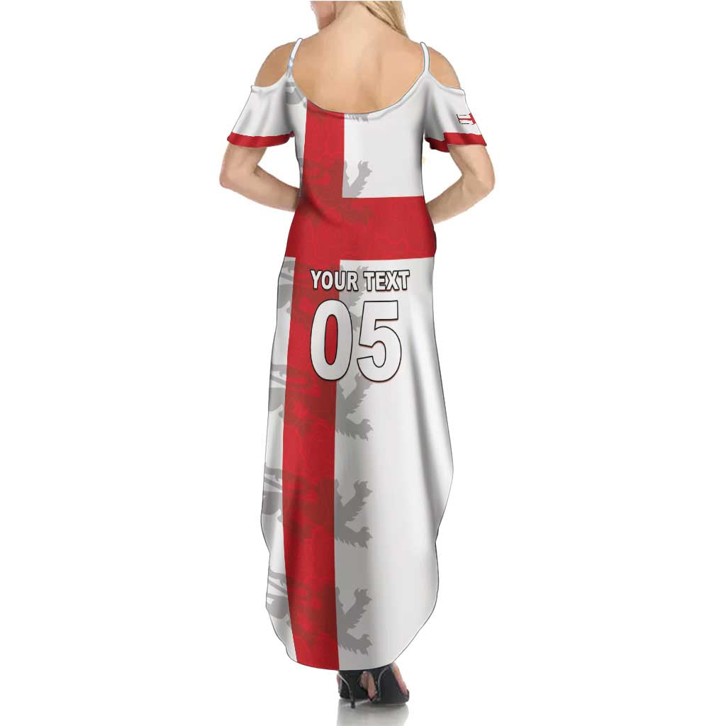 Custom England Rugby Summer Maxi Dress Vintage Style