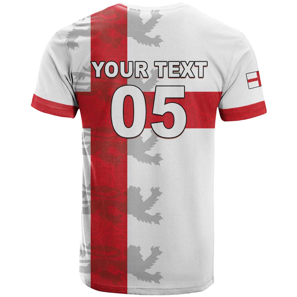 Custom England Rugby T Shirt Vintage Style
