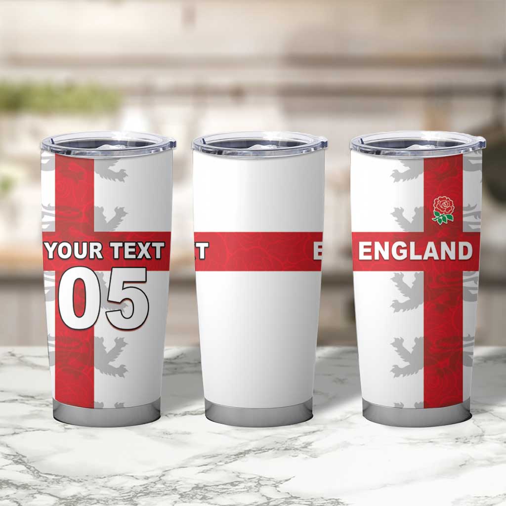 Custom England Rugby Tumbler Cup Vintage Style