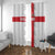 England Rugby Window Curtain Vintage Style