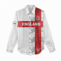 Custom England Rugby Women Casual Shirt Vintage Style