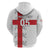 Custom England Rugby Zip Hoodie Vintage Style