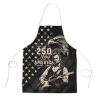 America 250th Anniversary Apron Abraham Lincoln Playing Guitar 4th July