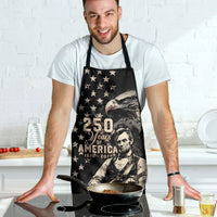 America 250th Anniversary Apron Abraham Lincoln Playing Guitar 4th July