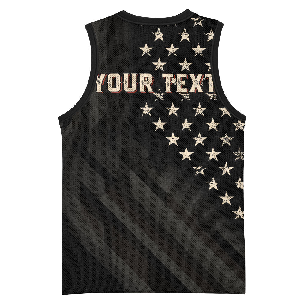 Personalized America 250th Anniversary Basketball Jersey Abraham Lincoln Playing Guitar 4th July