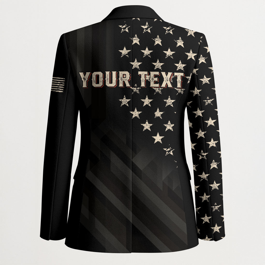 Personalized America 250th Anniversary Blazer Abraham Lincoln Playing Guitar 4th July