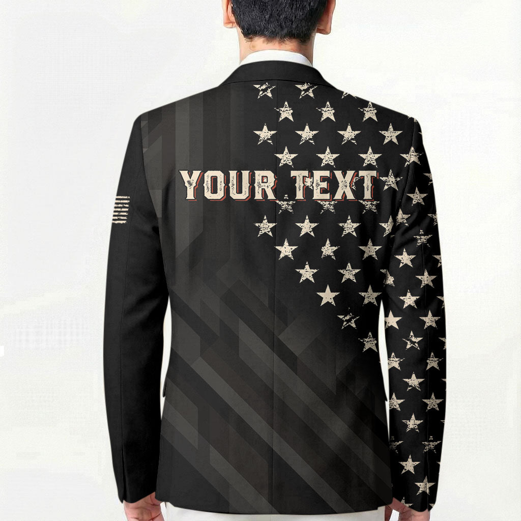 Personalized America 250th Anniversary Blazer Abraham Lincoln Playing Guitar 4th July