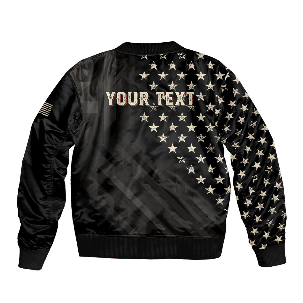 Personalized America 250th Anniversary Bomber Jacket Abraham Lincoln Playing Guitar 4th July