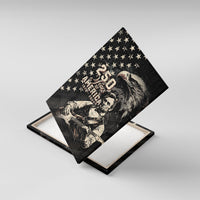 America 250th Anniversary Canvas Wall Art Abraham Lincoln Playing Guitar 4th July