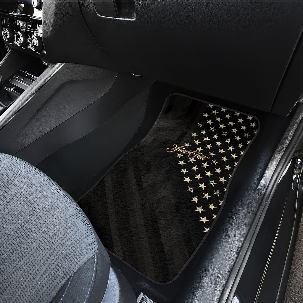 Personalized America 250th Anniversary Car Mats Abraham Lincoln Playing Guitar 4th July