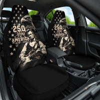 America 250th Anniversary Car Seat Cover Abraham Lincoln Playing Guitar 4th July
