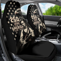 America 250th Anniversary Car Seat Cover Abraham Lincoln Playing Guitar 4th July